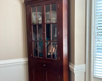 Corner cabinet 81” tall, 20” deep, 35” wide