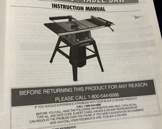 Fire Storm 10” table saw