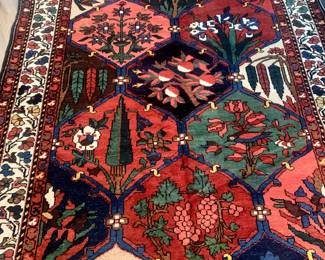 antique Middle Eastern rug, oversized approx 13’4” by 5’2”