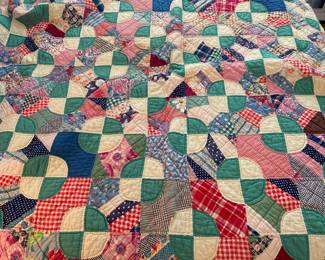 a nice selection of antique quilts.