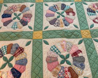 a nice selection of antique quilts.