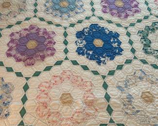 a nice selection of antique quilts.