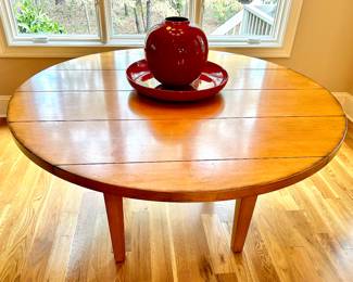 solid wood dining table by Drexel 56” diameter