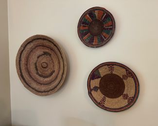 African Weaved Plates 