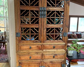 Asian Wood Cabinet