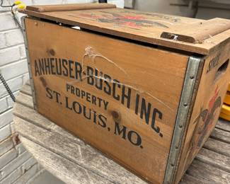 Anheuser Busch Wood Crate