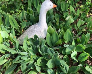 One of three Cement Geese