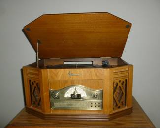 Emerson turntable, etc