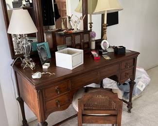 Antique vanity would look great refinished or painted white