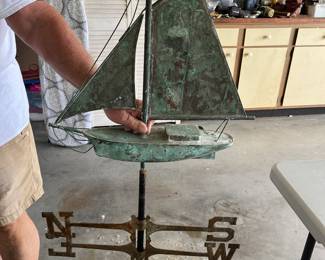 Copper weathervane 