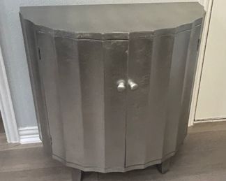 SAFAVIEH Rutherford Demilune - silver leaf