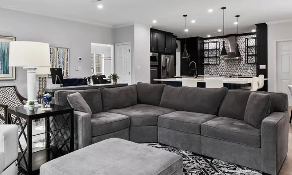 Macy's RADLEY  4pc sectional sofa with ottoman