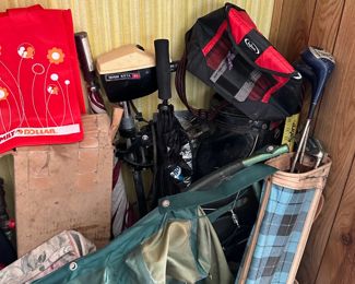 Trolling Motor, Golf Clubs