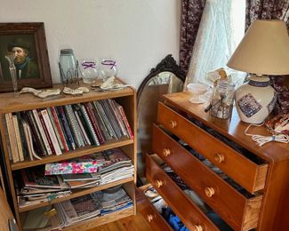 Books/Papers/Lamp/Art ect