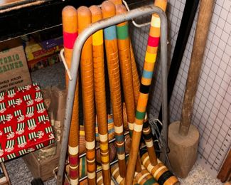 Vintage Croquet Set