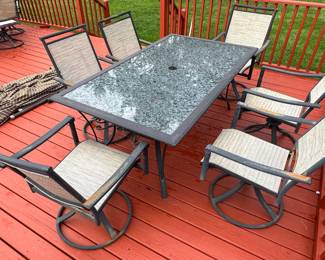 patio table and chairs