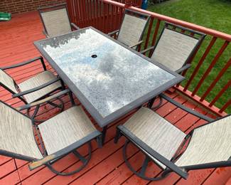 Patio table and chairs