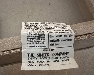 Sewing table bench- Singer company