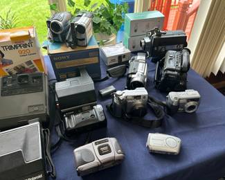 A Collection of Vintage Analog and Digital Camcorders  
