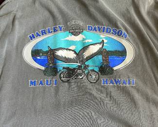 Vintage 1999 Harley Davidson Pacific Maui Hawaii Graphic Tee 2XL