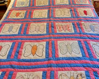 Handmade patterned quilts