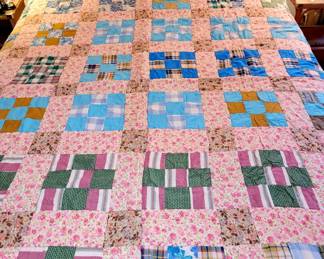 Handmade patterned quilts