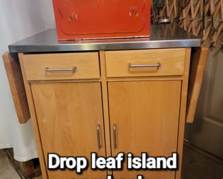 drop leaf island on wheels