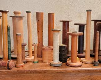 Vintage/antique wooden spools