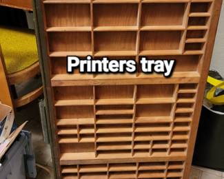 vintage printers tray