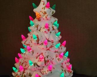Vintage ceramic Christmas tree