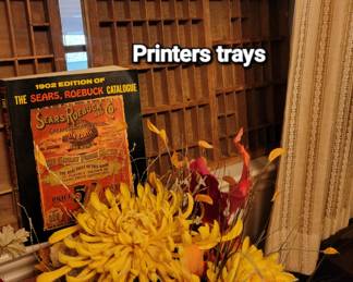 vintage printers tray