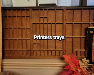 Antique Printers Trays
