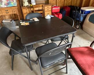 samsonite card table and chairs