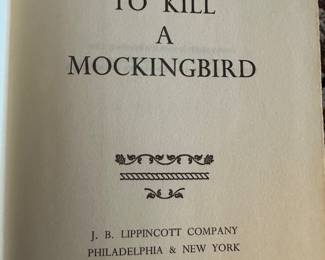 1st edition TO KILL A MOCKING BIRD, published 1960 