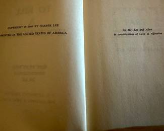 1st edition TO KILL A MOCKING BIRD, published 1960 
