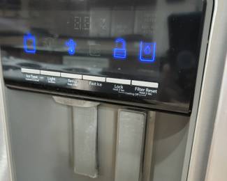 STAINLESS Whirlpool side by side refrigerator