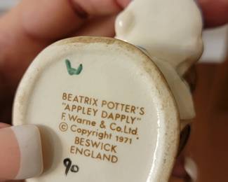 Beatrix Potter collectible figurines 