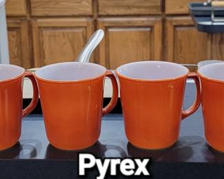 Vintage Pyrex mugs