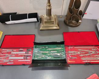 Vintage drafting sets
