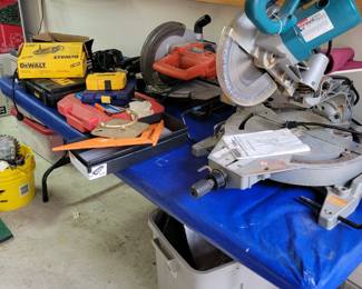 Garage full of tools, hand tools, yard tools, shelving, etc...