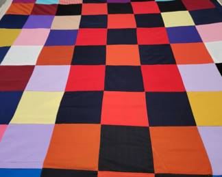 SEVERAL beautiful vintage, hand sewn QUILTS <3