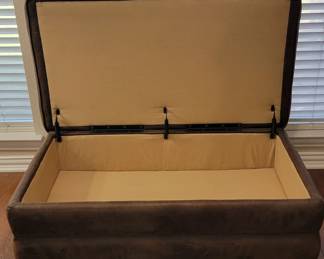 BEAUTIFUL Brown Storage Ottoman