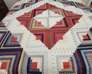 SEVERAL beautiful vintage, hand sewn QUILTS <3