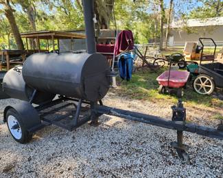 Back side of BBQ Pit
