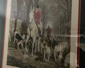 Fox hunt print