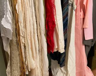 Tablecloths & vintage clothes