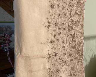 Gorgeous cut work tablecloth