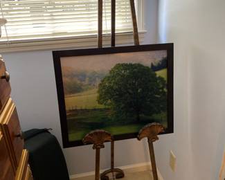 Brass easel