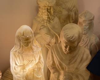 Blow mold Nativity, life size 