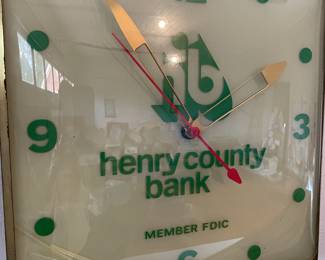 Henry County Bank clock